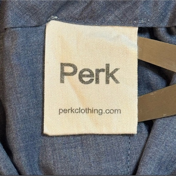 Perk Ink Blue Casual Slim Fit Stretch Feel Good Chinos Pants Trousers Men 31x30 - Picture 6 of 10